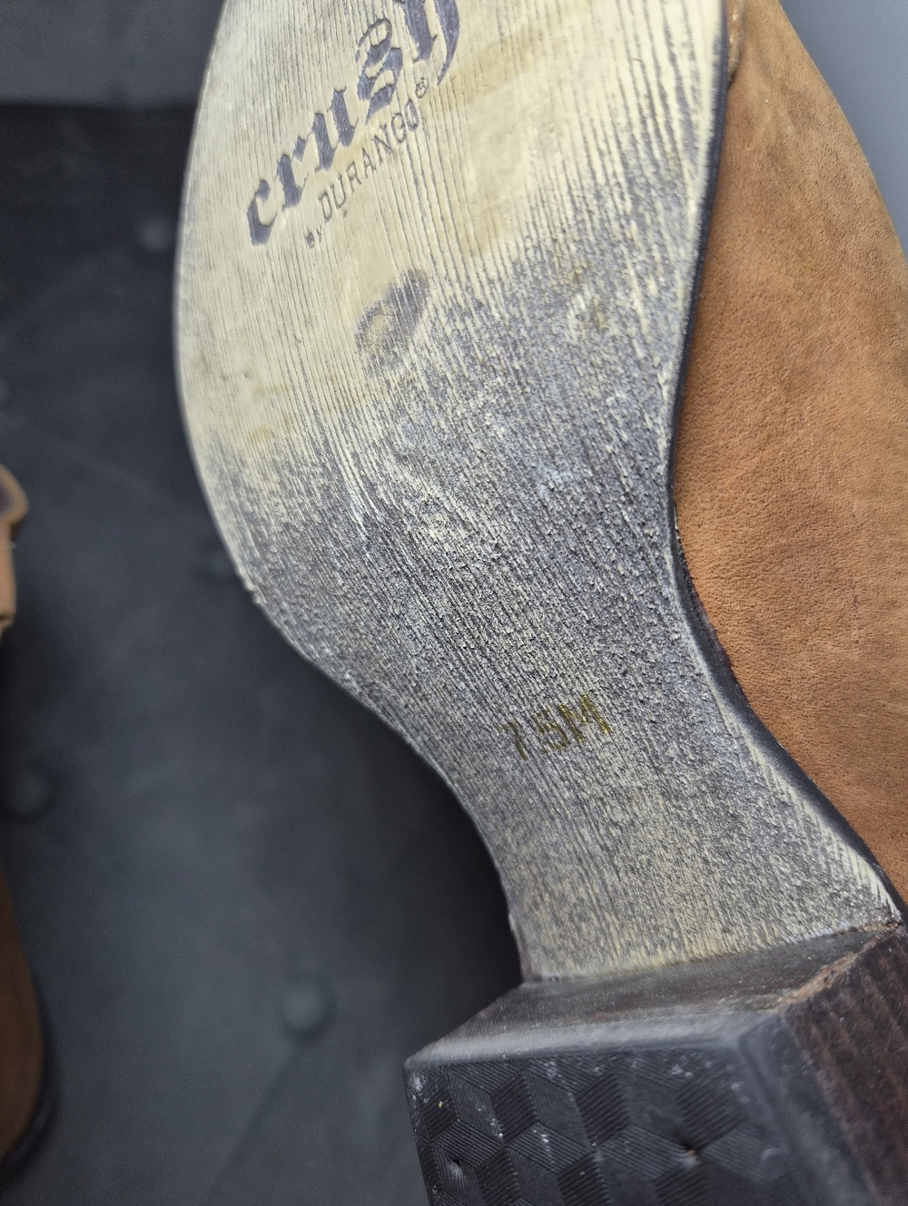 Cowgirl Boots Crush By Durango Brown Western Ankle Booties - Picture 5 of 12